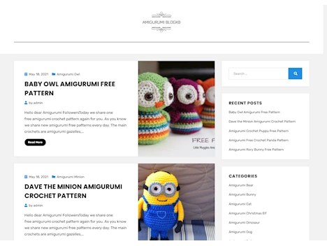 Screenshot of a quality blog in the bjd dolls niche