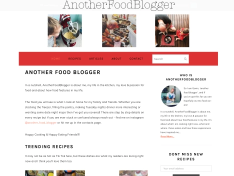 Screenshot of a quality blog in the squared notebook niche