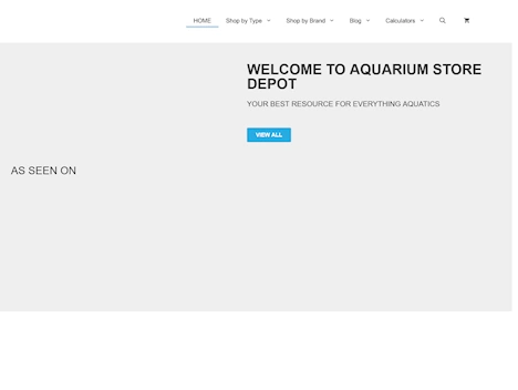 Screenshot of a quality blog in the aquariums niche