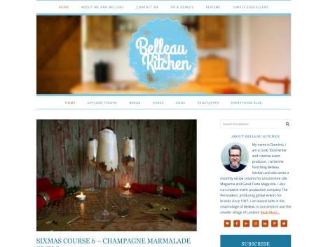 Screenshot of a quality blog in the kitchen renovation niche