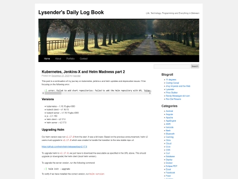 Screenshot of a quality blog in the book values niche
