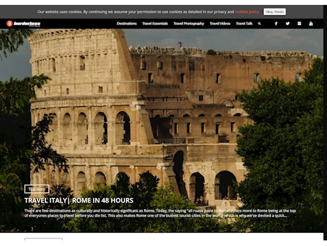 Screenshot of a quality blog in the bronze memorials niche
