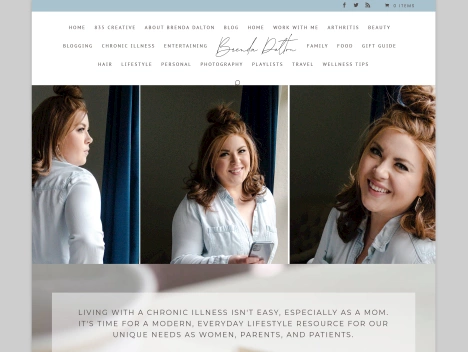 Screenshot of a quality blog in the wigs niche
