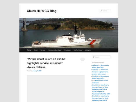 Screenshot of a quality blog in the royal navy niche