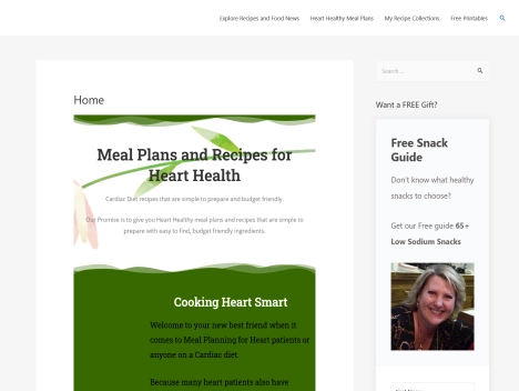 Screenshot of a quality blog in the low carb niche