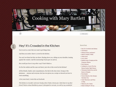 Screenshot of a quality blog in the eggplant salad niche