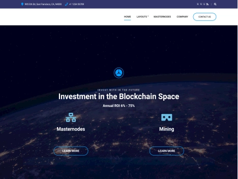 Screenshot of a quality blog in the cryptocurrency niche