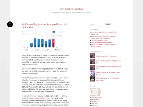 Screenshot of a quality blog in the shocking facts niche