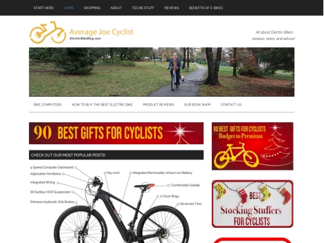 Screenshot of a quality blog in the dirt bike niche