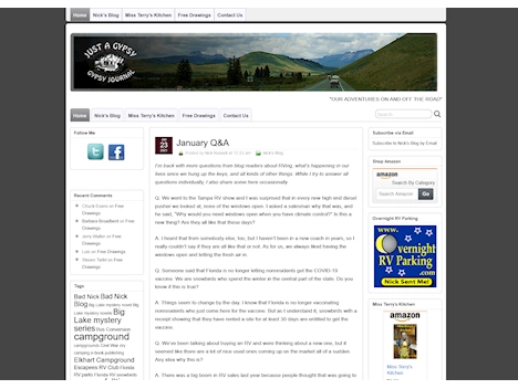 Screenshot of a quality blog in the army fails niche