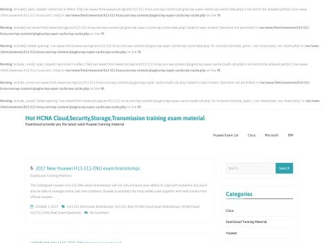 Screenshot of a quality blog in the training courses niche