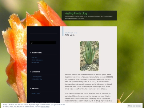Screenshot of a quality blog in the basil plant niche