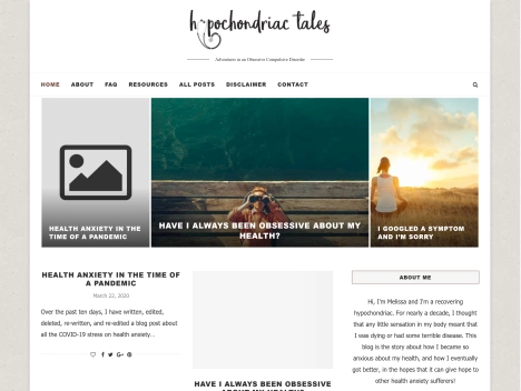 Screenshot of a quality blog in the relaxation techniques niche