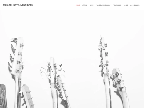 Screenshot of a quality blog in the homemade instruments niche