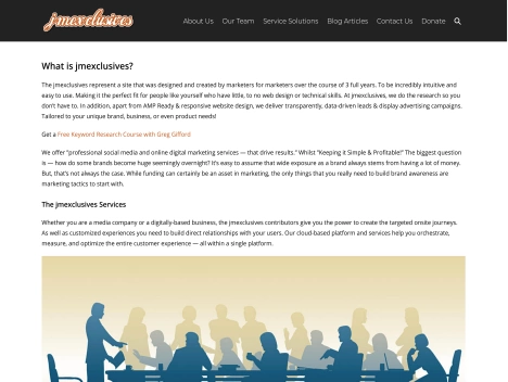 Screenshot of a quality blog in the digital transformation niche