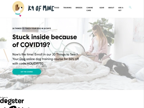 Screenshot of a quality blog in the bed linens niche