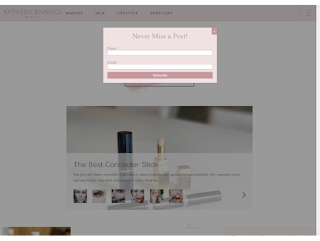 Screenshot of a quality blog in the cosmetic surgey niche