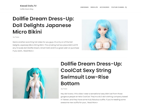 Screenshot of a quality blog in the blythe dolls niche