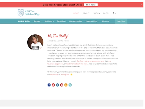Screenshot of a quality blog in the belly fat niche