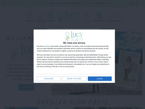 Screenshot of a quality blog in the loyalty rewards niche