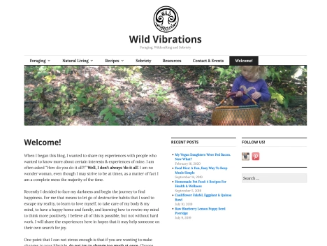 Screenshot of a quality blog in the herbal teas niche