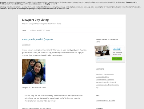 Screenshot of a quality blog in the hotel reservations niche