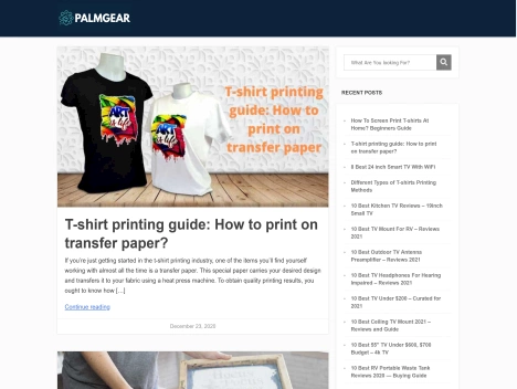 Screenshot of a quality blog in the 3d printing niche