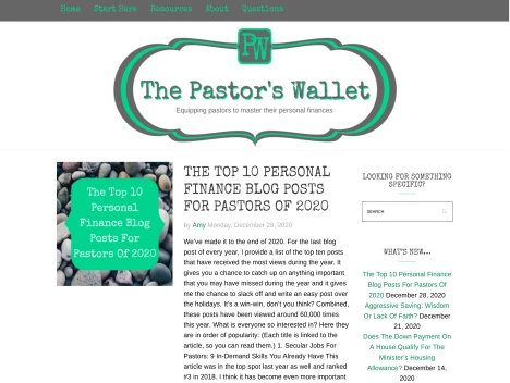 Screenshot of a quality blog in the handmade wallets niche