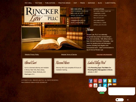 Screenshot of a quality blog in the attorneys niche