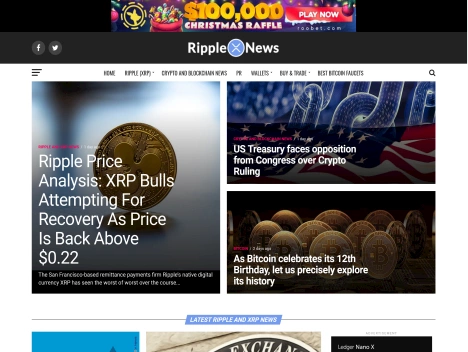 Screenshot of a quality blog in the cryptocurrencies niche