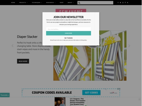 Screenshot of a quality blog in the mylar bags niche