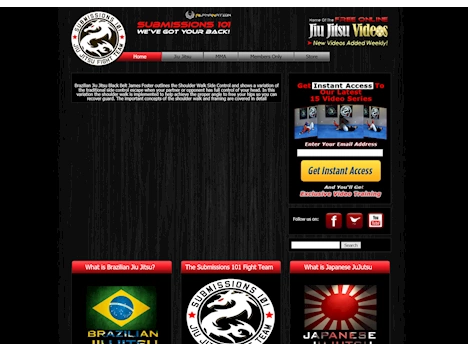 Screenshot of a quality blog in the jiu jitsu niche