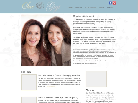 Screenshot of a quality blog in the cosmetic surgery niche