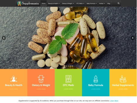 Screenshot of a quality blog in the vitamin c niche