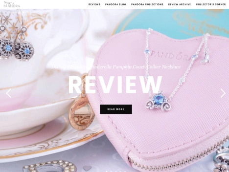 Screenshot of a quality blog in the ballerina necklaces niche