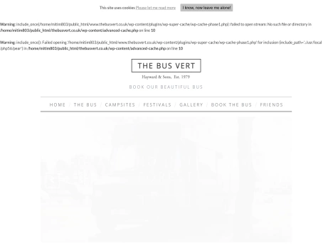 Screenshot of a quality blog in the vw bus niche