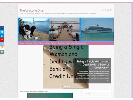 Screenshot of a quality blog in the wallets niche