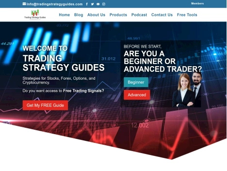 Screenshot of a quality blog in the forex trading niche