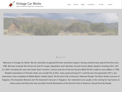 Screenshot of a quality blog in the antique restoration niche