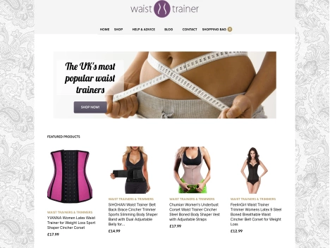 Screenshot of a quality blog in the weight watchers niche