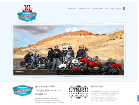 Screenshot of a quality blog in the motorcycles niche